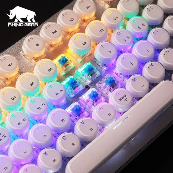 hW추천o38x49az14_USB 유선 청축 기계식 키보드 화이트, 단일 색상, 단일 모델명/품번