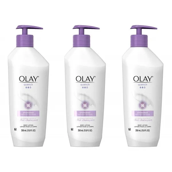 [Olay] 올레이 바디 로션 끄다 쉬머 바디 로션 펌프 11.80 온스 (3 팩), 단일상품