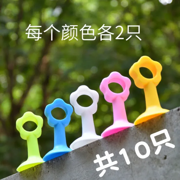 베베미소 실리콘 무타공 문꽝방지도어링 매트 충돌방지 도어스토퍼 기 5색깔 혼재 각 2개 도합 10 개