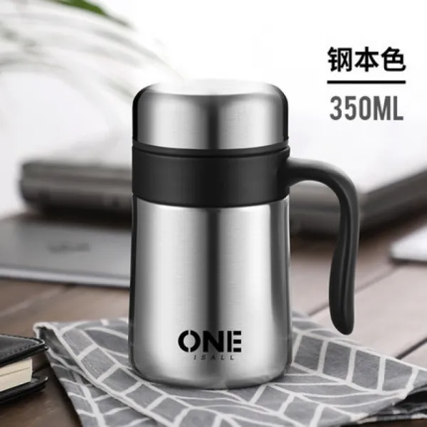 타프너 노인 전용 휴대 충격흡수 노간부 물컵 남성 남자 중년 아빠 스타일, 강본색 -350ml
