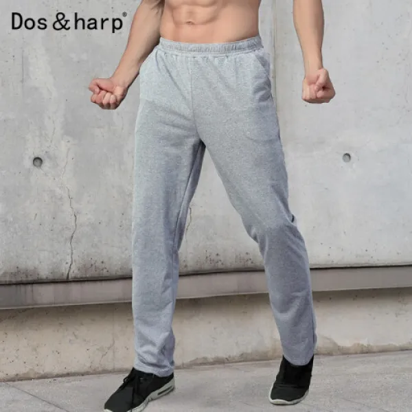 Dosharp 브랜드 농구팬츠 루즈핏 얇은 일직통 팬츠 순흑순면 러닝웨이트 맨투맨 그레이 XL(781)
