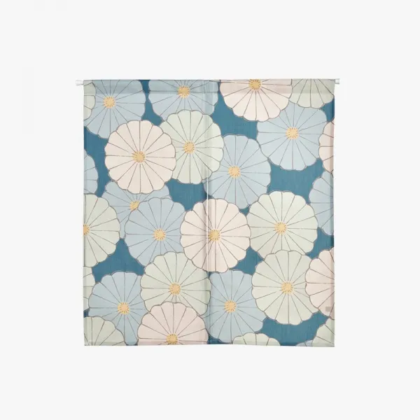 루츠 난조 정원 의 국화꽃 스위트 심플 퀼트 반커튼 주방 키친 홈실 침실 무타공, 90cm *와이드 80cm