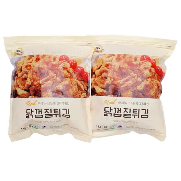 상도푸드 닭껍질튀김 1kg, 2개