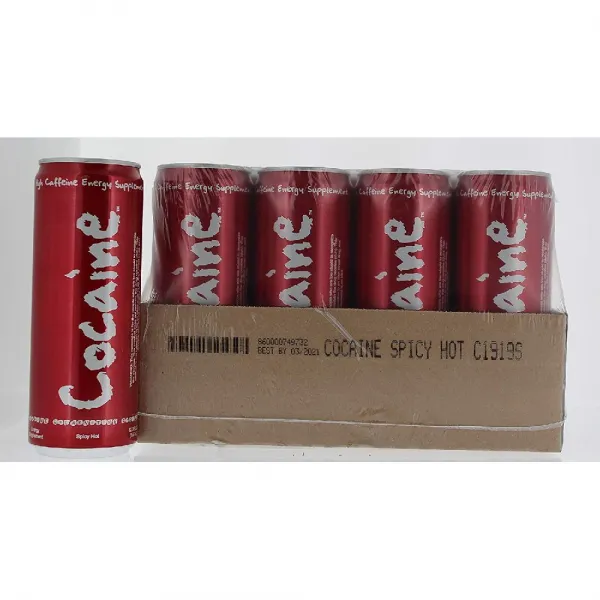 [미국 직구] Cocaine Energy Drink 코카인 에너지 드링크 355 ml 12 캔, 상세페이지참조, 355ml