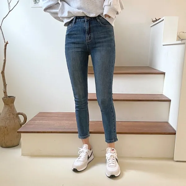 올시즌 포엠 기모팬츠 빅사이즈 브러쉬기모 기모청바지 220