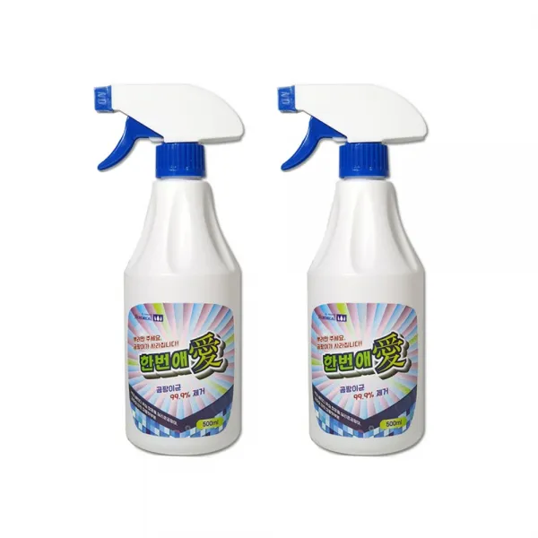 한번애 곰팡이제거제 500ml 분무기, 500ml, 2통