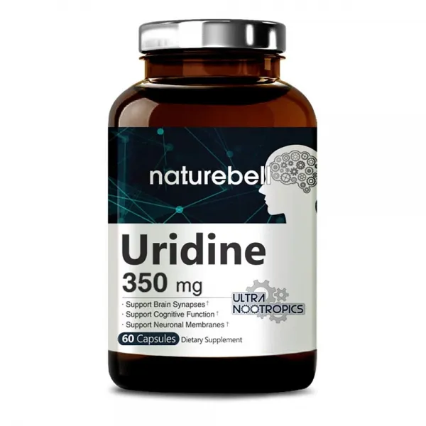 NatureBell (2팩) 네이쳐벨 유리딘 일인산 350mg 60캡슐, 1mg, 2개