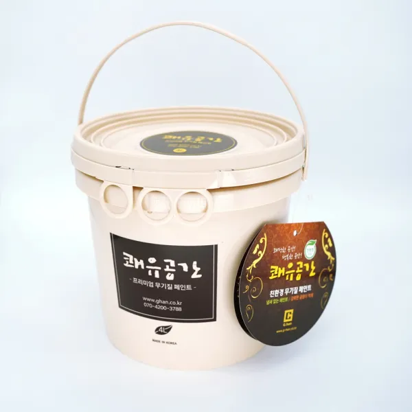 쾌유공간 슈퍼 황토페인트 4리터 백색