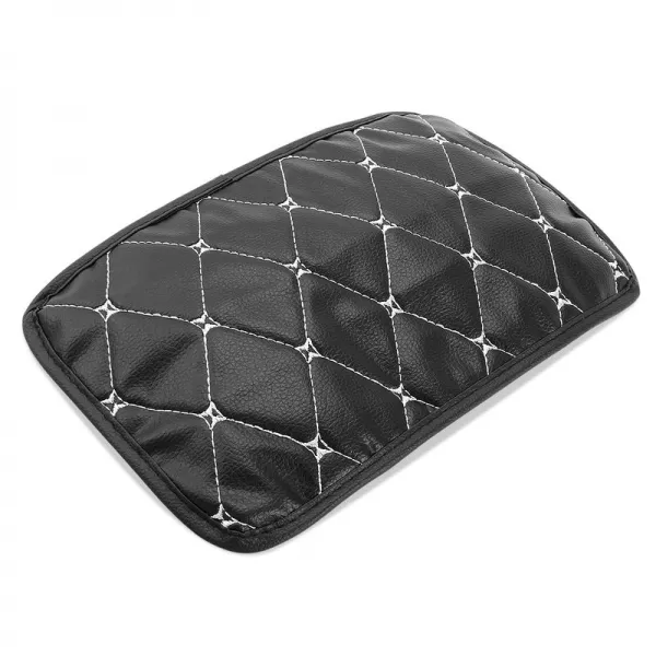 호환 쉐보레 말리부 카마로 코발트 올랜도 스파크 콜로라도 볼트 Onix Traverse Blazer 중앙 팔걸이 패드, 흑백 이 엇갈리다, 규격 없음