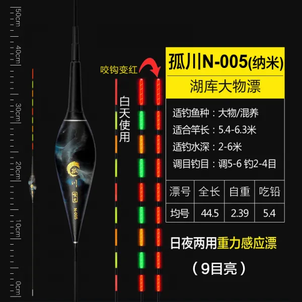 밤낚시 스마트 감응 부표 물어뜯다 갈고리 자동 변색 경보 물에는 그림자가 없다 신기 2즈 찌 _10 낟알 배터리 낙천 N 00 5 （밤낮으로 투웨이