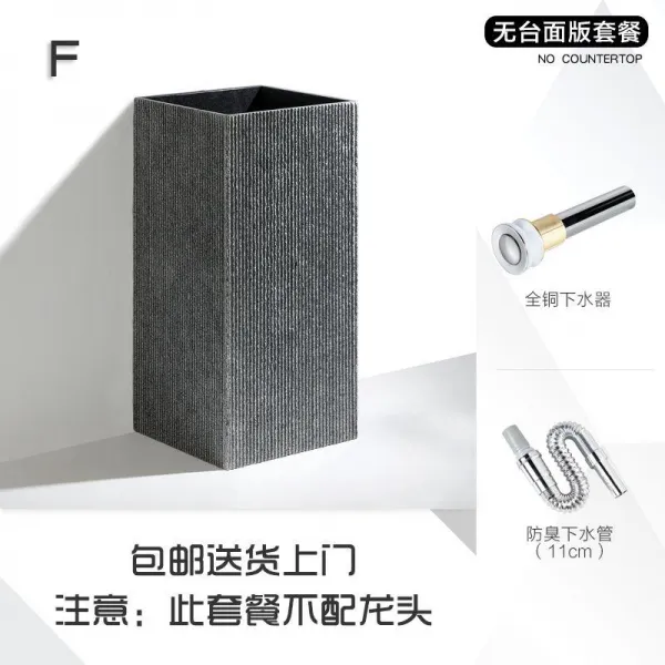 기둥을세우다 일체 착지 양식 정원 돌 베란다 사파리 세면대 F타입 세수대야 （없음 무대 ）