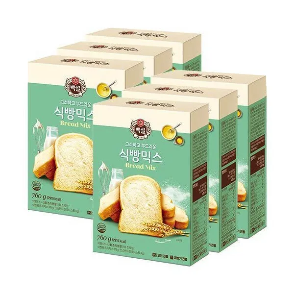 [CJ제일제당] [CJ 제일제당]식빵믹스760GX6, 760g, 6개