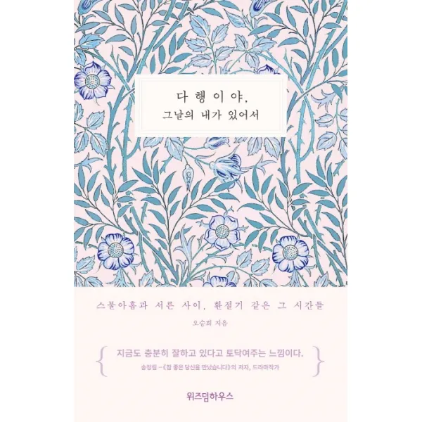 다행이야 그날의 내가 있어서:스물아홉과 서른 사이 환절기 같은 그 시간들, 위즈덤하우스