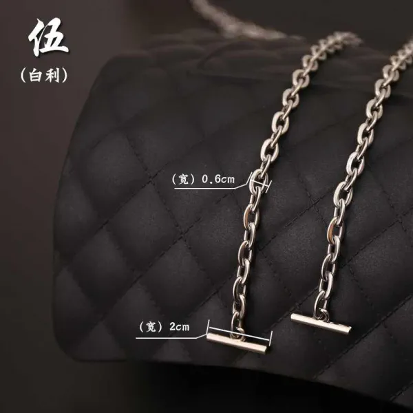 가방끈 물결무늬 3in1늙다리 탈색NO스틸티타늄 가방 부품 체인 탈부착가능 솔더백 끈