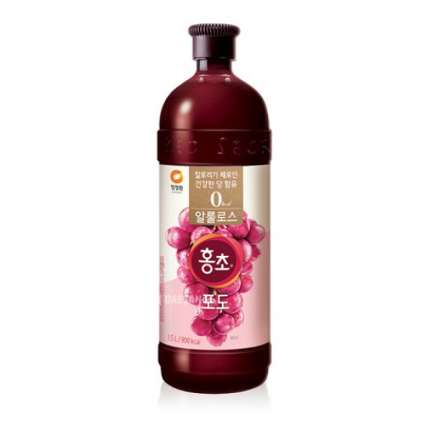 청정원 홍초 알룰로스 포도 1.5l 5개