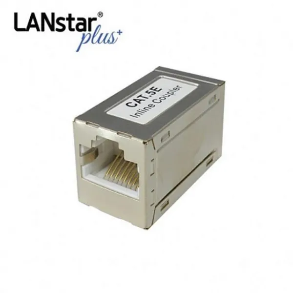 물건팜 STP cat.5e 인라인 I형 RJ45 커플러 랜자재 Metal 랜케이블 랜장비, 해당상품