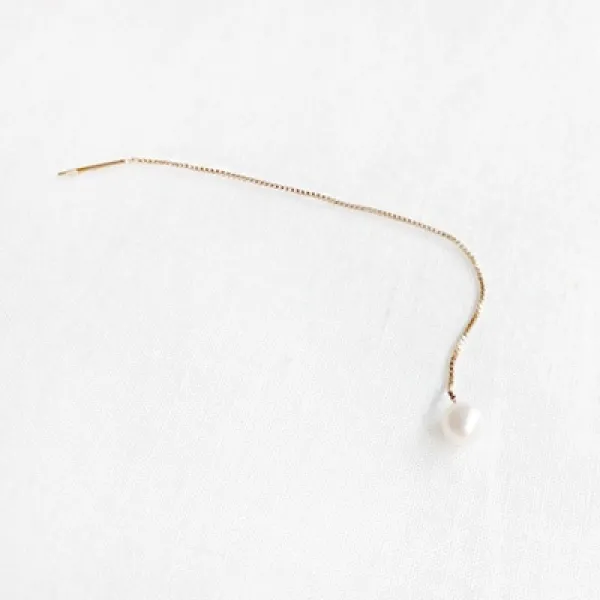 [핫트랙스] 녹다 14k gold pearl drop piercing