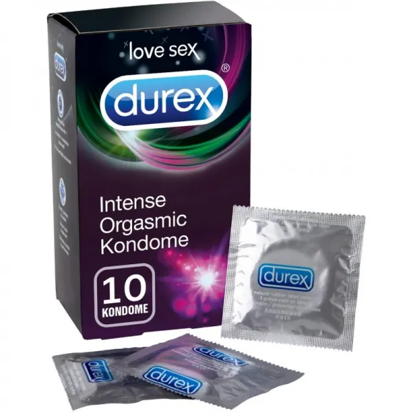 Durex 방부제 오르가즘 '강렬한 - 방부제 진주와 각성제 젤 갈임질 - 10 개 (독일어 버전), 1
