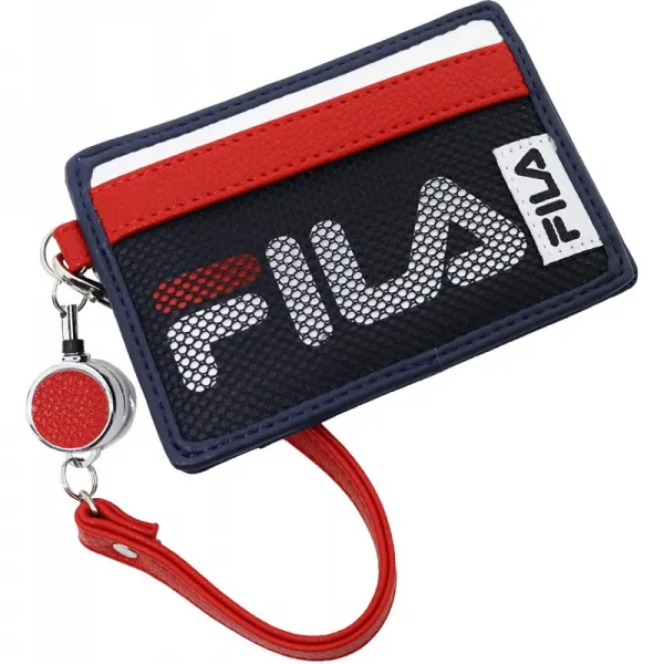 [필라델피아] FILA 정기권 지갑 메쉬 포켓 릴있는 합피 네이비