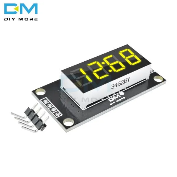 TM1637 4 자리 LED 0.36 ''디스플레이 모듈 7 세그먼트 시계 및 소수점이있는 디지털 튜브 표시, 한개옵션, 한개옵션