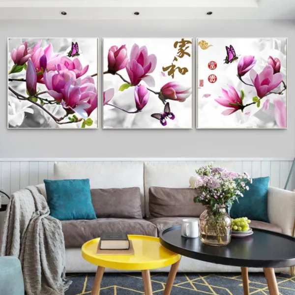 보라 꽃봉우리 세트 보석십자수 120x40, 150cmx60cm
