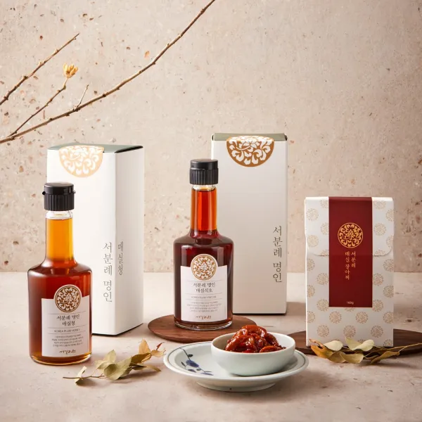 [서일농원] 서분례 명인 매실 3종세트(매실청 매실식초 매식장아찌), 1세트