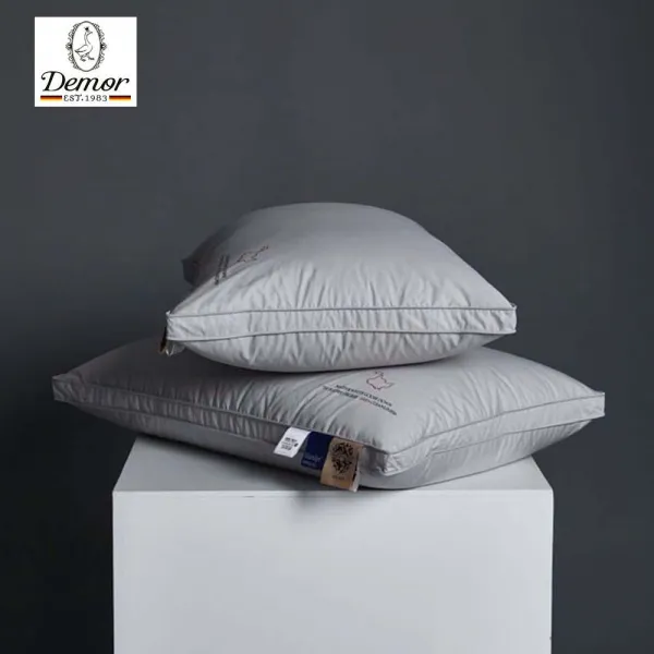 DEMOR 독일 구스 다운 호텔베개 고함유량 2kg, 그레이