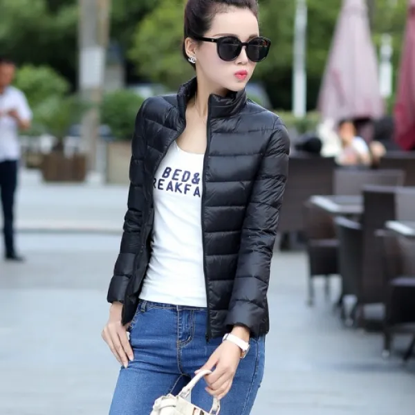 [해외]여성상의 > 캐쥬얼 점퍼/자켓 여성 캐쥬얼점퍼 / 아우터 2015 fall and winter clothes for ladies slim down jacket women short paragraph Slim