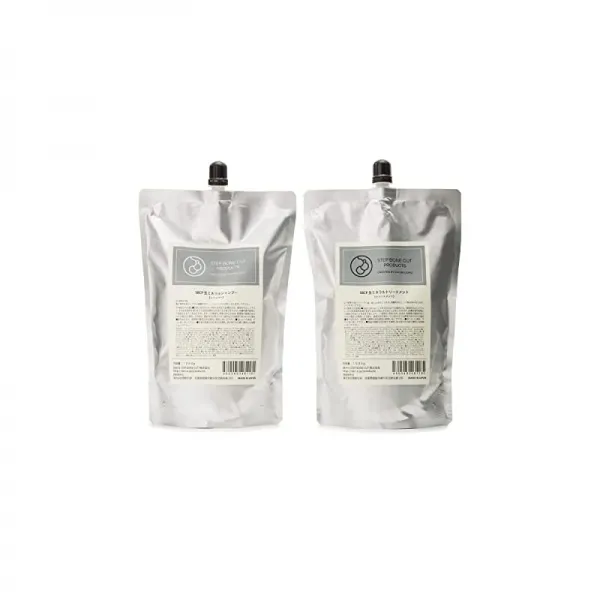 헤어 샴푸 & 트리트먼트 SBCP 생미네랄 샴푸 + 1000ml & SBCP 생미네랄 트리트먼트 + 1000ml 리필 버릇모 너울 데미지 해소 닥터스 코스메틱 남녀공용 실리콘 플루보산 호박 추출물 아미노산 스텝본컷 프로덕츠 자연유래