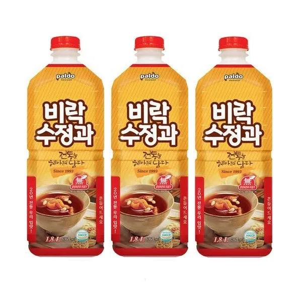 [팔도] 비락수정과 1800ml, 3개, 1.8L