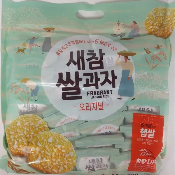[문과자마을] 문과자마을 새참 쌀과자 2개x30봉입 300g, 1봉