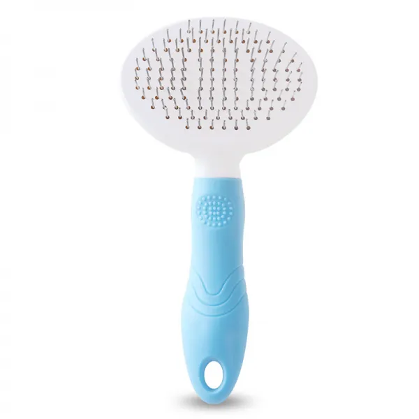 애완동물은 깨끗하게 빗어준다 태티 김 털 솔잎 고양이 빗 개털 신기개 따개 용품, 블루 두터운, 1040025
