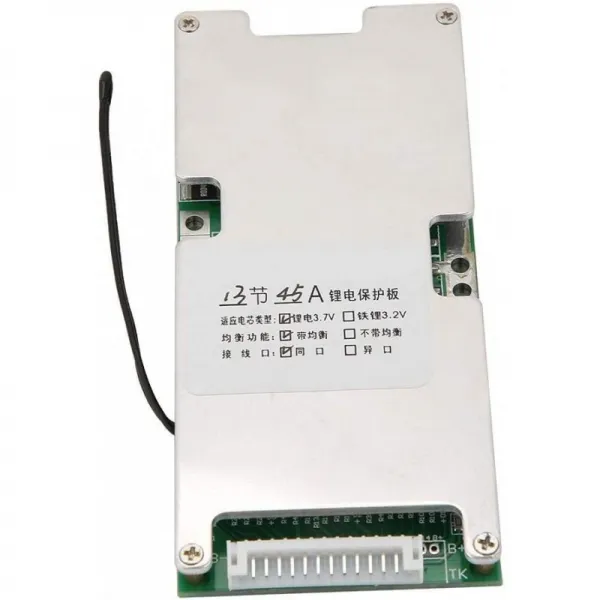 배터리 보호 패널 균형 기능을 갖춘 13S 45A 리튬의 PCB BMS 리튬 이온 배터리 보호 카드 패널, 단일상품