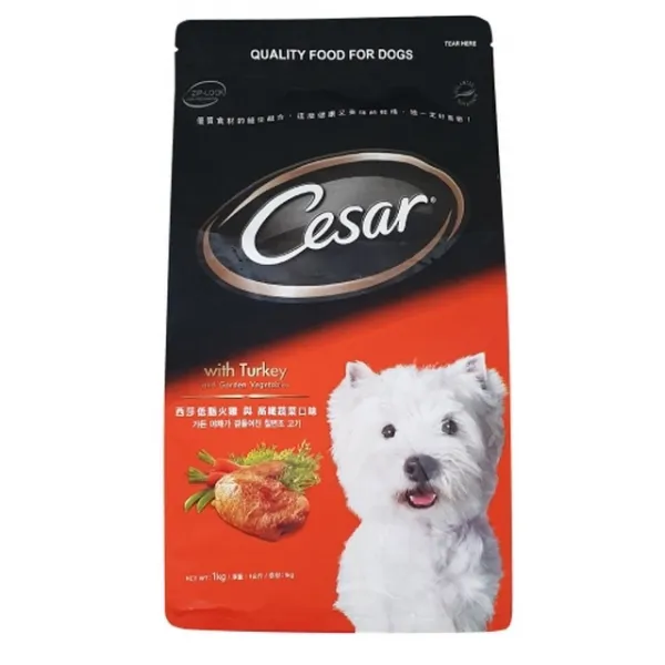 시저 가든야채가 곁들여진 칠면조살코기 건사료 1KG 반려견사료, 칠면조, 1kg, 4개