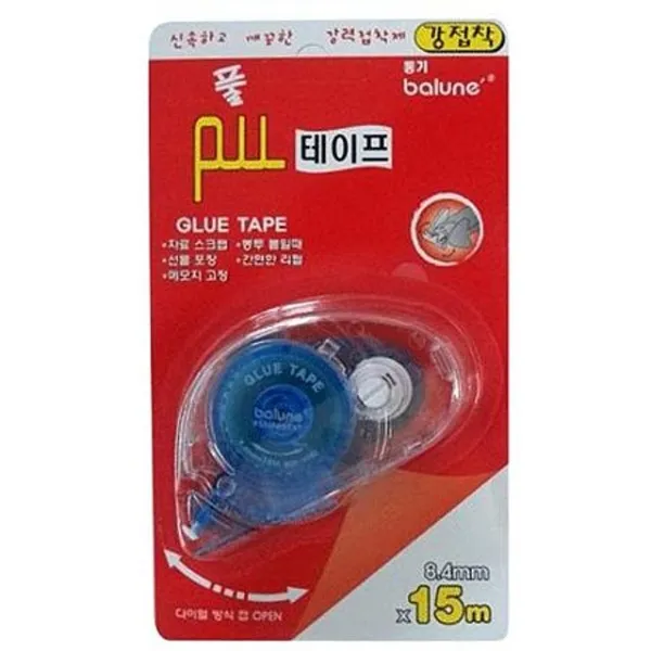 [4개묶음 할인]풀바르네 풀테이프(8.4mmx15m) BGT-0385 JWO-124441 풀테이프 바르네풀 접착풀 풀