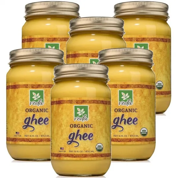 Veda Organic Ghee 베다오가닉기 기 버터 자연유래 그라스 페드 클레어파이드 버터 473ml GHEE, ６개　(개당 43,300원 - 코드566p)