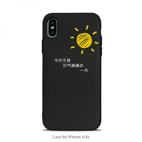 메트케이스 블랙 원기 미니 전기히터 사과폰 핸드폰케이스 심플 IPHONE8PLUS 명주실 X커플 XR 수은애 SE2 개성