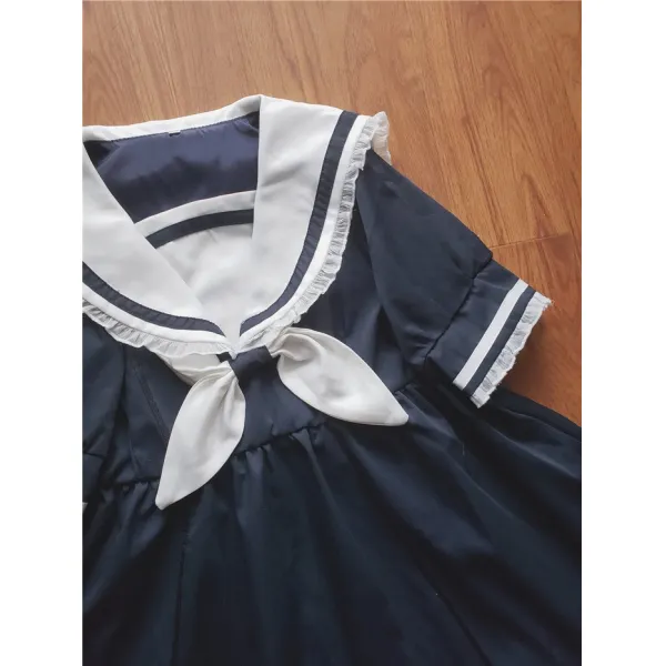 마린룩 자체디자인 설계 일본스타일 프레픽룩 lolita감복 상큼한 일상 소녀하트 원피스
