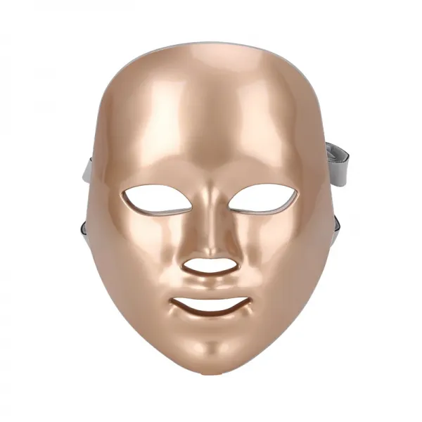 레인보우 안면보호마스크 칠색 채색 유광 컵의례 레드 블루레이 채광 빛으로 비추다 미용기 X2개 영규 골드