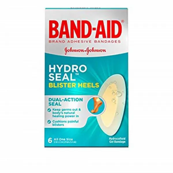 [구매대행] Band-Aid Hydro Seal Blister Heels 6 Count (One-Size) Per Box (Pack of 2), 1