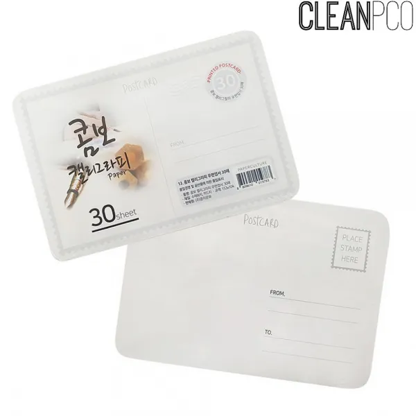 나비주 f09 콤보캘리그라피 콤보우편엽서 30매 153x104mm 타이포 캘리그라피엽서