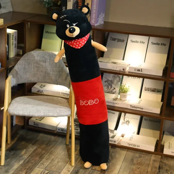 귀여운 침대 죽부인 쿠션 베개 멋진 곰 끌고 검은 곁 눈 질