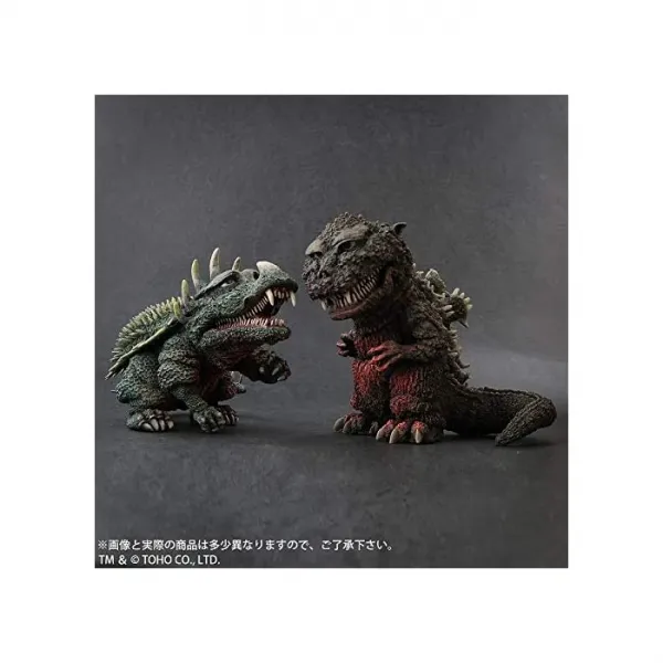 엑스 플러스 (X PLUS) 기 리얼 고질라 (1955) & 안기라스 총천연색 Ver. 세트 소년 릭 상품