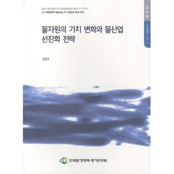 물자원의 가치 변화와 물산업 선진화 전략, 한국환경정책평가연구원