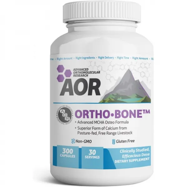AOR - Ortho Bone 건강한 뼈에 대한 포괄적 인 지원 및 칼슘 엽산 및 비타민으로 골밀도 향상 K2 및 D3