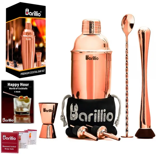 barillio Cocktail Shaker Set Bartender Kit 바텐더 칵테일 쉐이커 세트