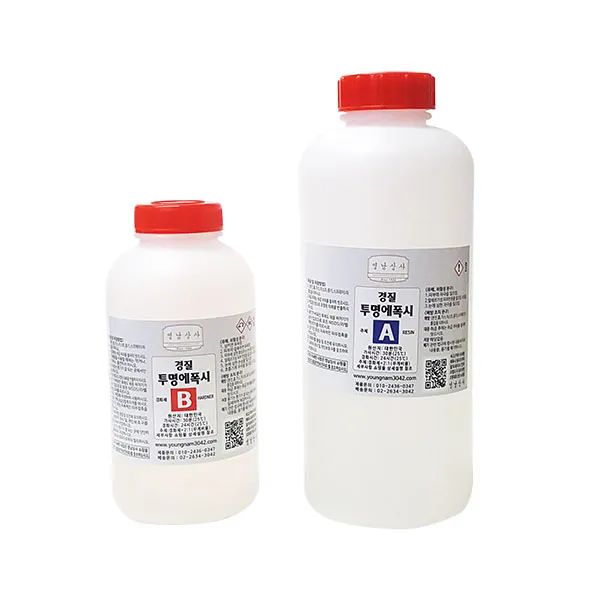 투명 에폭시 1kg/접착제 공예 산업용/경질, 투명에폭시 1kg/경질