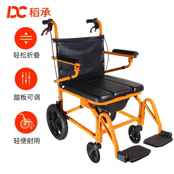 핸들카 잘함 행자 노인 돕다 반신 마비 재활 걷다 보조를 맞추다 차 폴딩 사륜 하체 보행기 4572169045, 있음 변기 의 휠체어