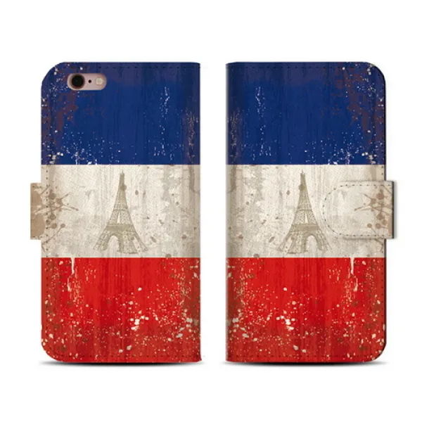  바보사랑 갤럭시a A8 A7 A5 _지갑다이어리케이스_프랑스 Grunge Flag