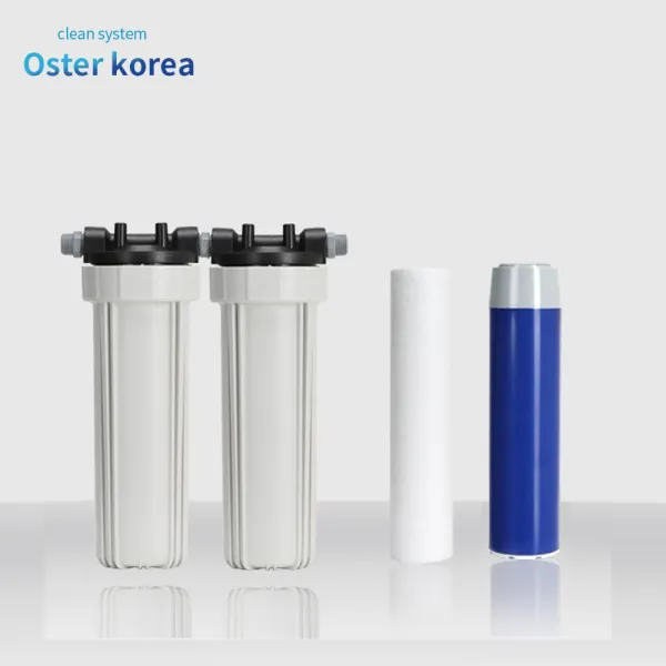 오스터 피팅3호(염소냄새 + 녹물 석회석 흙탕물 제거) 정수기, 불투명하우징(4kg수압용)